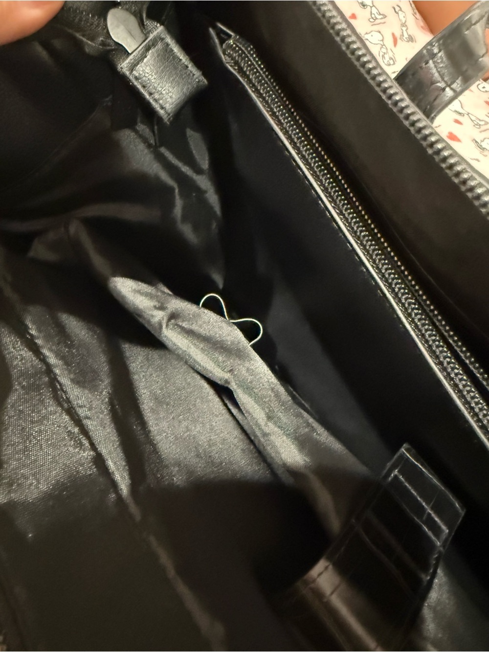 BEIS Black Croc-Embossed Tote - Picture 14 of 16
